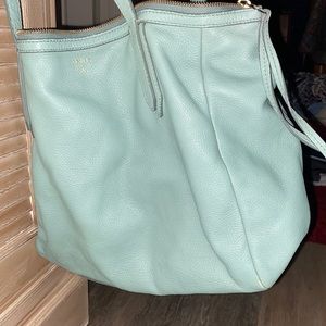 Light blue/green retired Sydney Shopper Fossil Bag